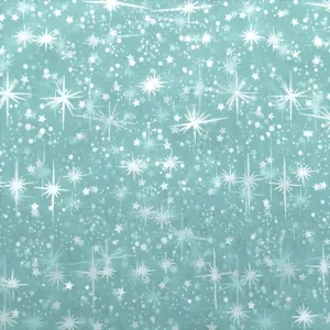 60" Wide Foil Star Silver on Sheer Organza Fabric by The Yard ( Mint , by The Yard)