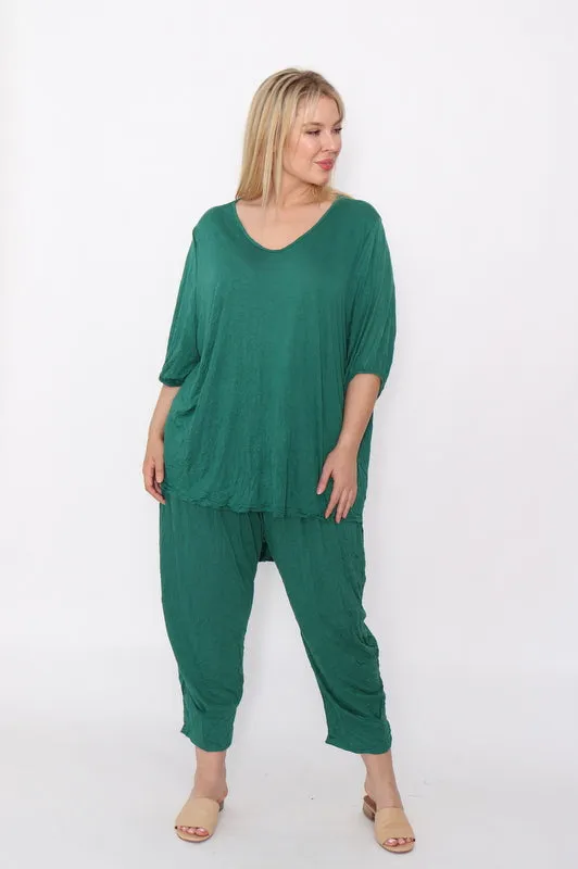 7627 Top & 7718 pants Green