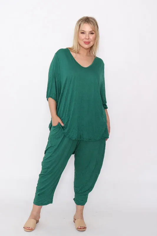 7627 Top & 7718 pants Green