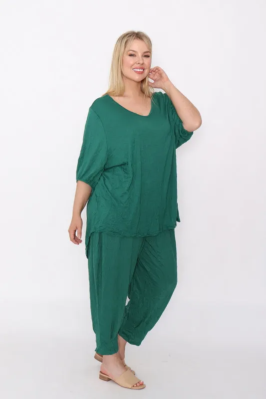 7627 Top & 7718 pants Green