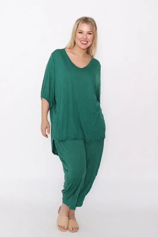 7627 Top & 7718 pants Green