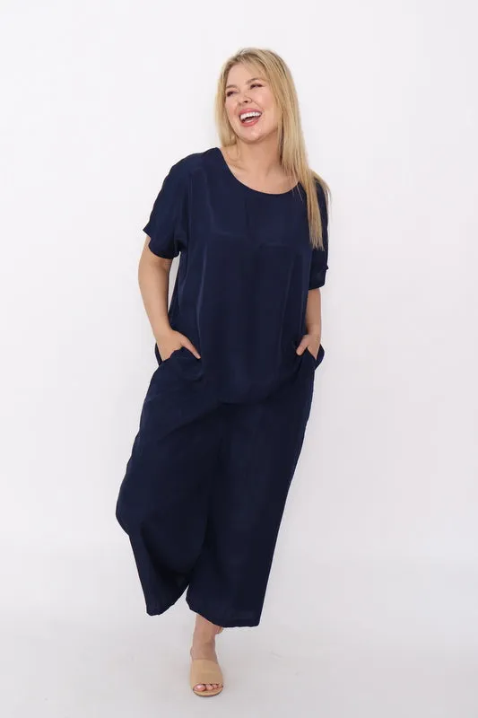 7983 Wide Let Pant Navy