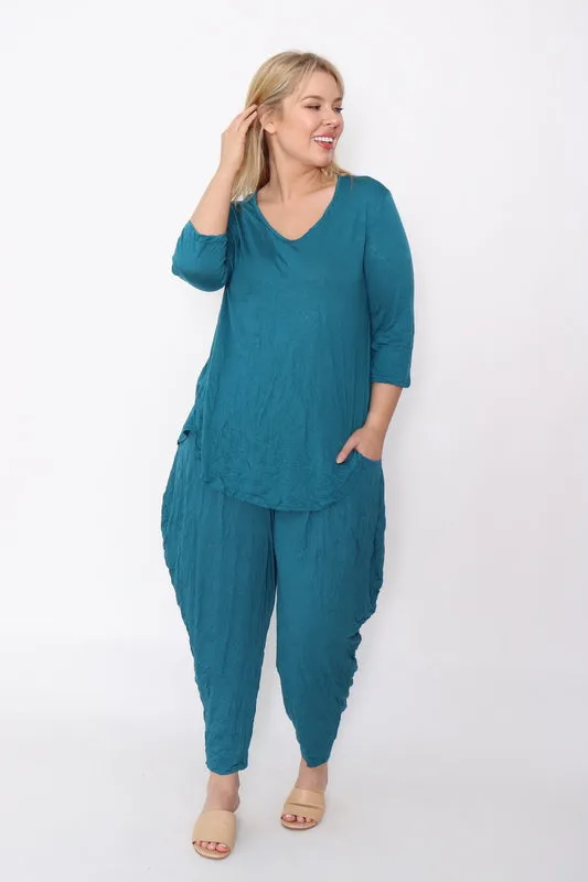 7987 Teal top & 7774 pants