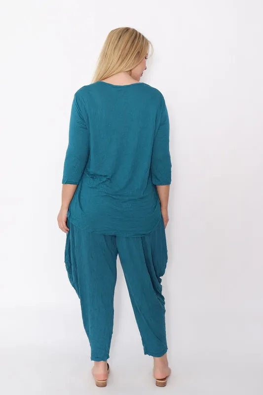 7987 Teal top & 7774 pants