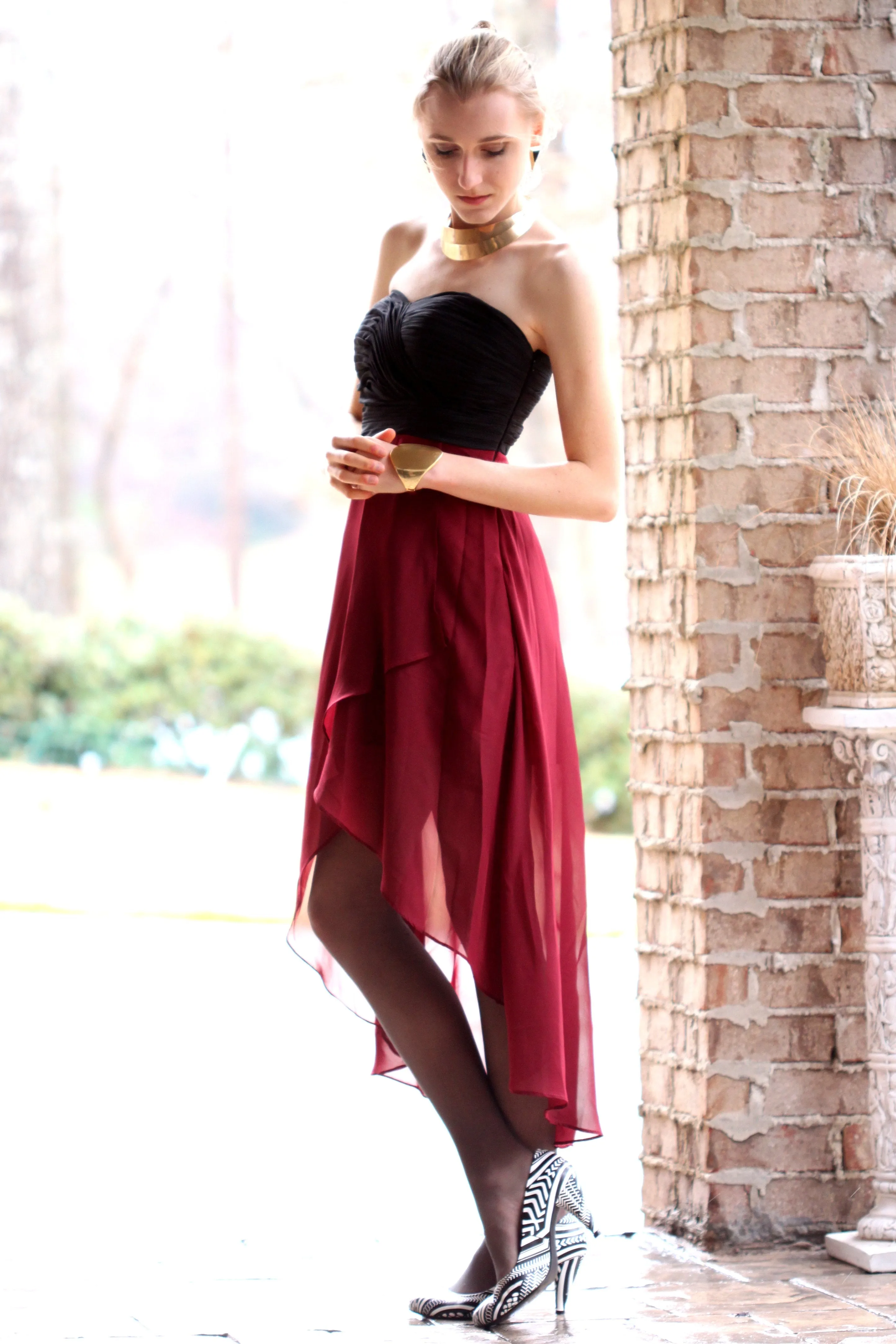 A-line Sweetheart Hi-low Length Tulle Backless Prom Dress