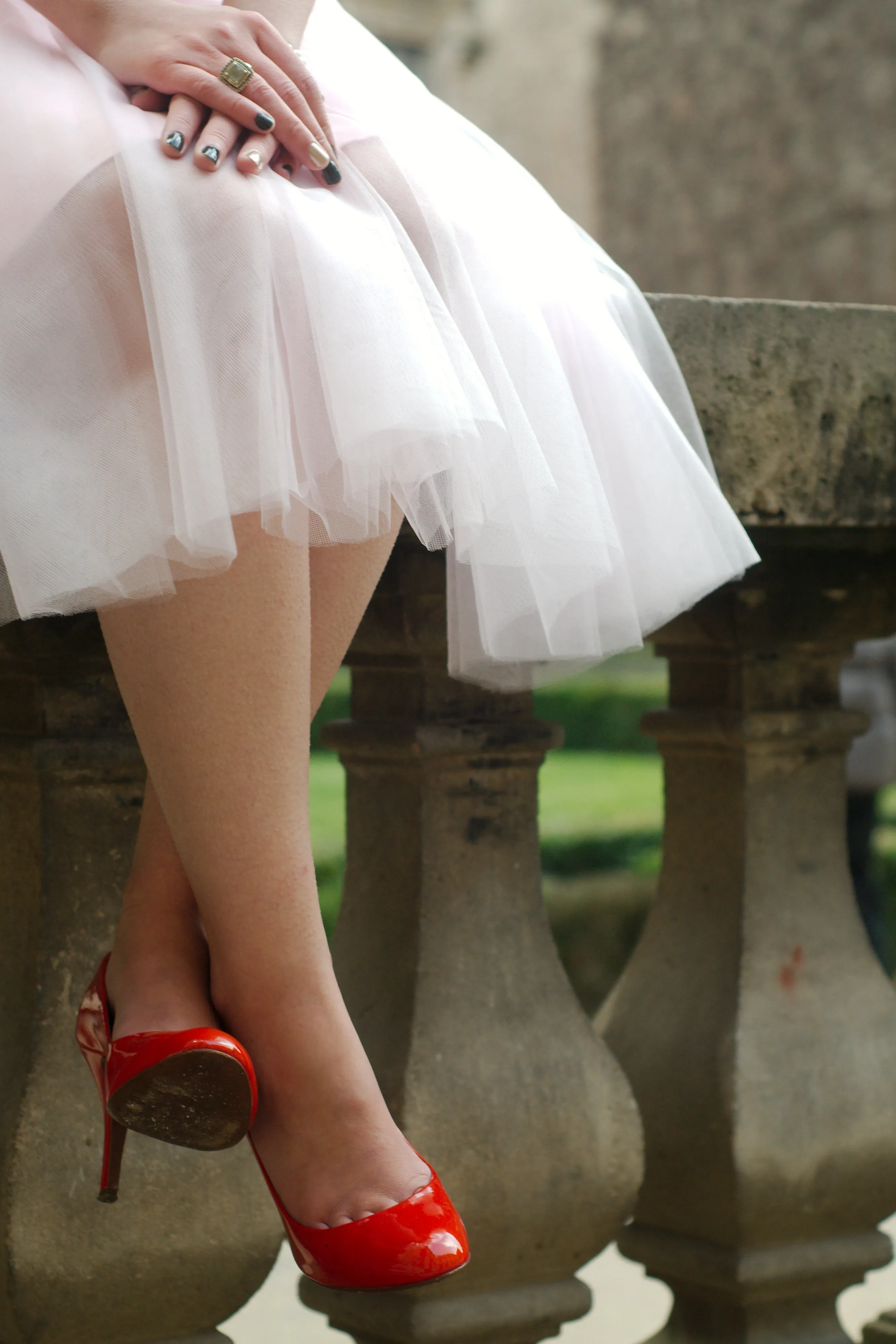 A-line Sweetheart Knee Length Tulle Sleeveless Prom Dress