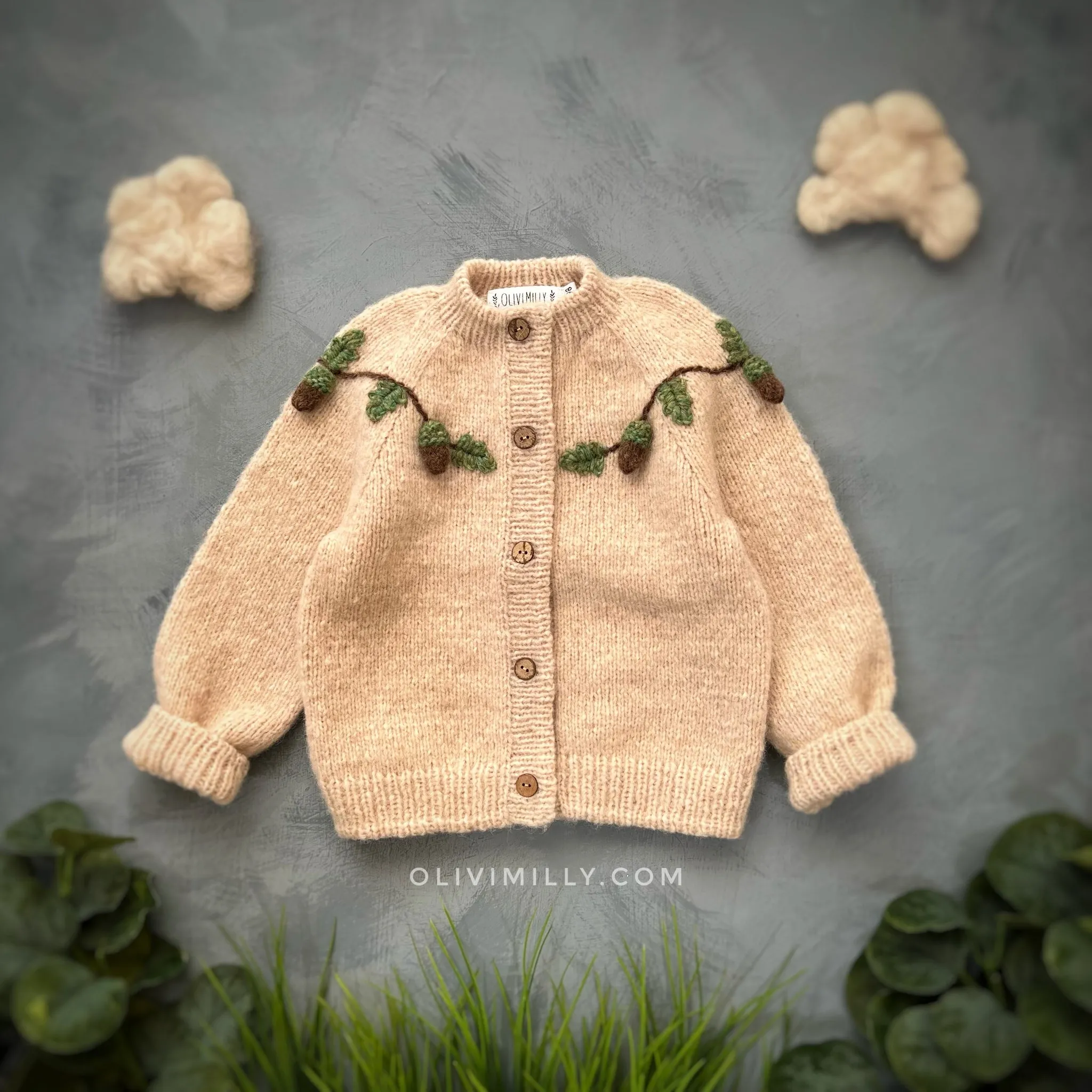 Acorns Cardigan | Wheat