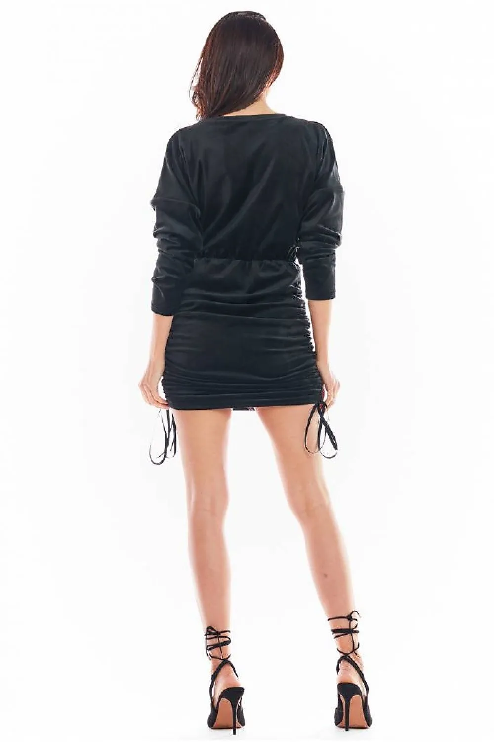 Adjustable Length Velour Kimono Dress