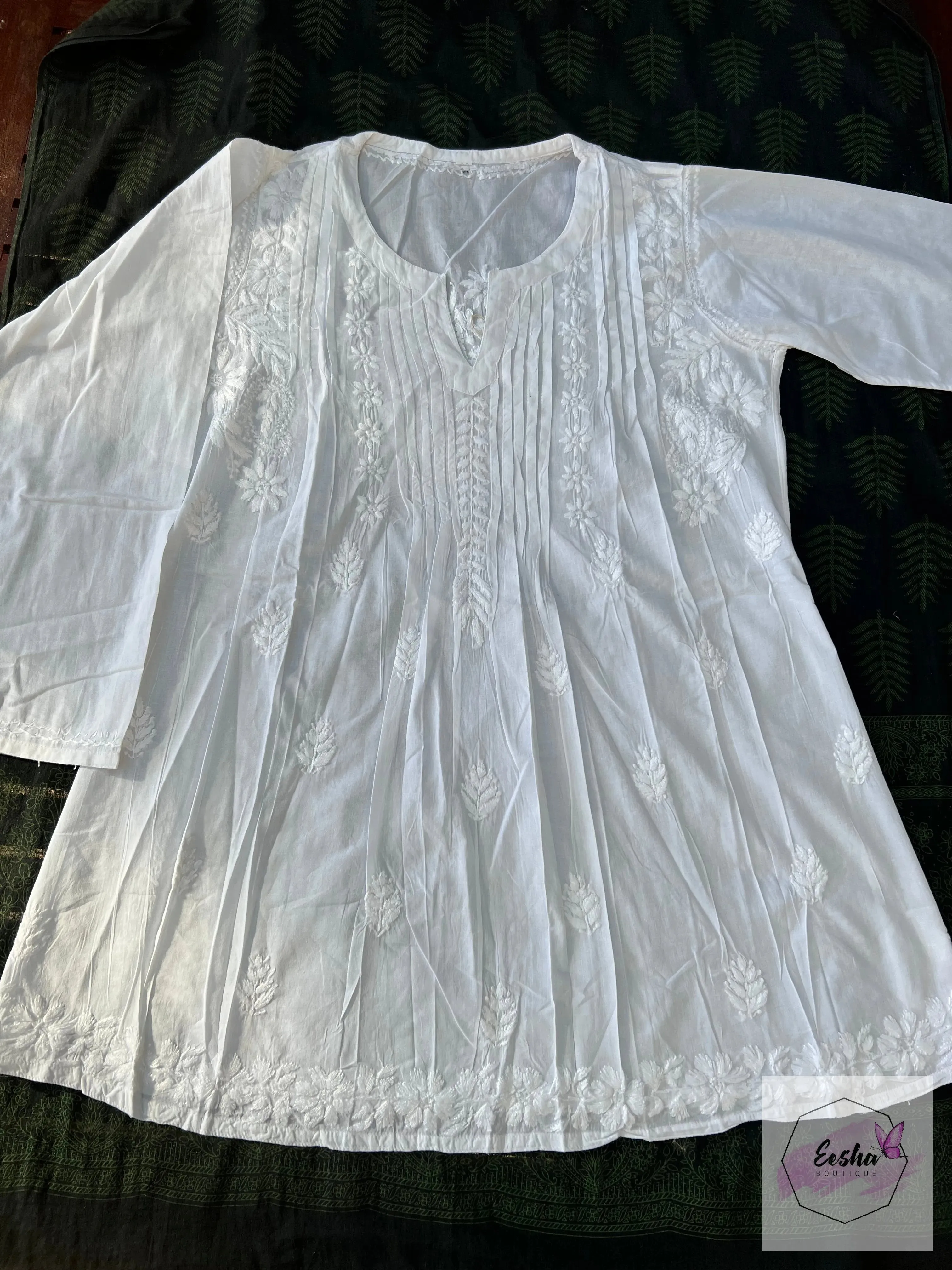 Amara - White Cotton Top