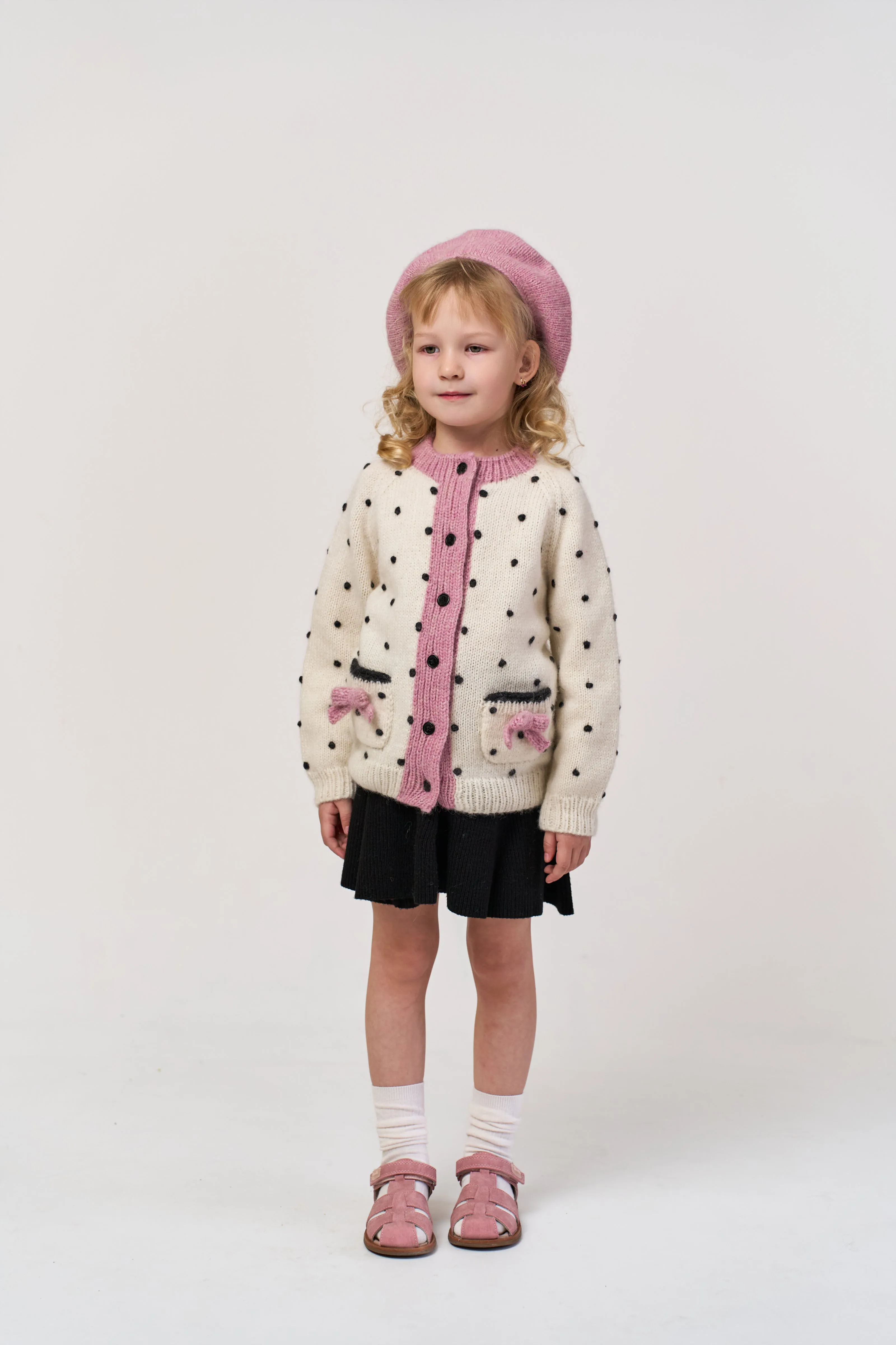 Amelia cardigan |powder pink| in stock (4-5y)