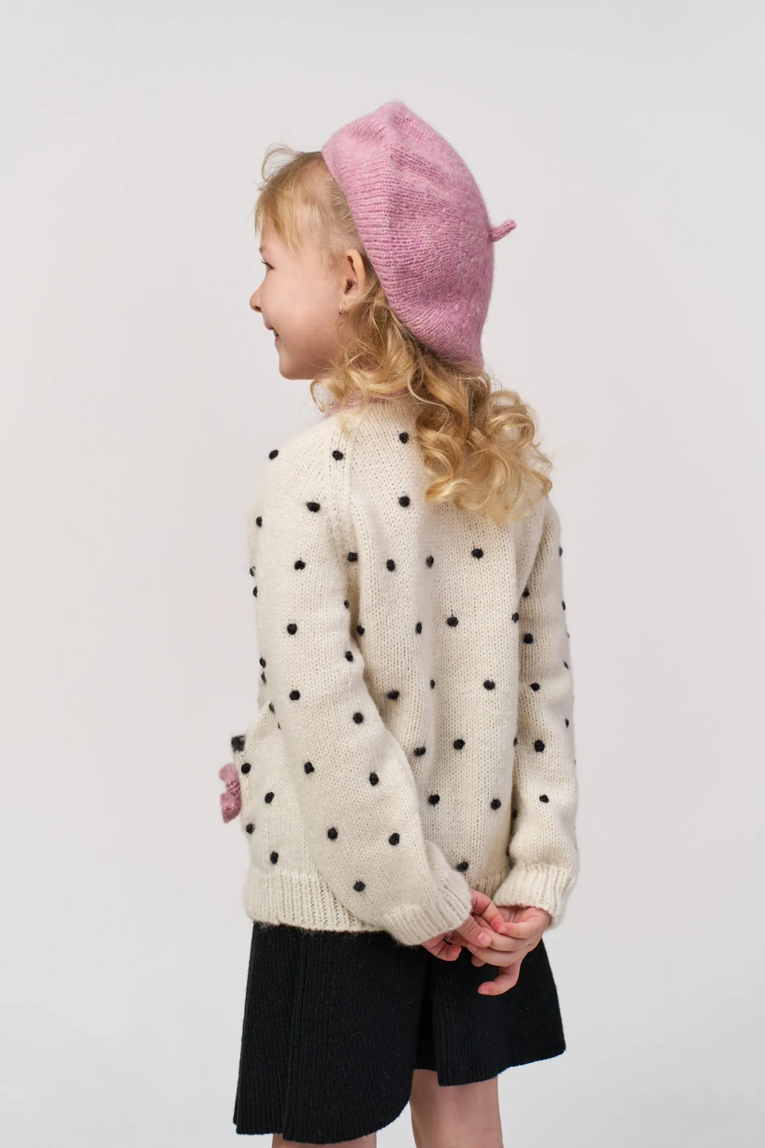 Amelia cardigan |powder pink| in stock (4-5y)