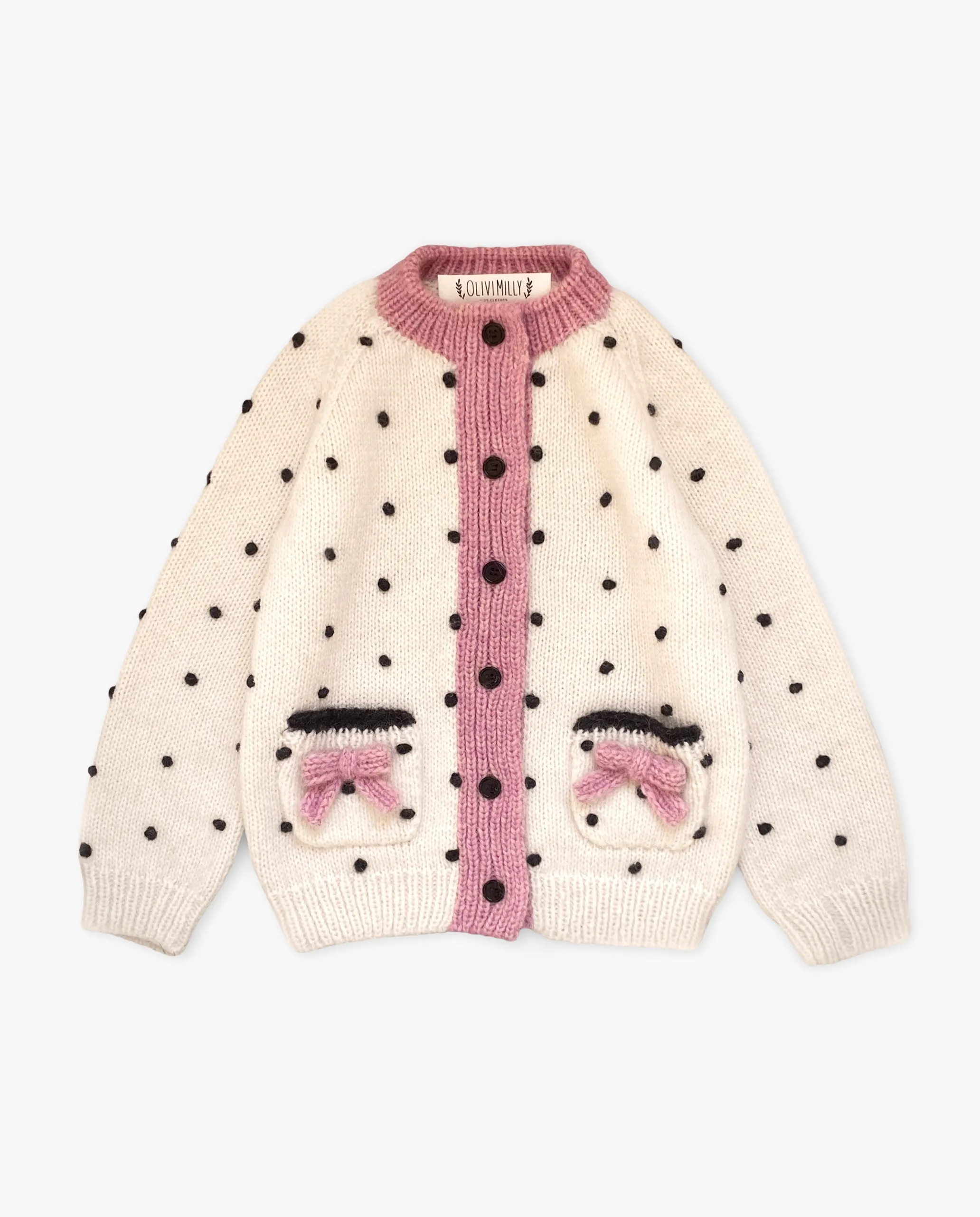 Amelia cardigan |powder pink| in stock (4-5y)