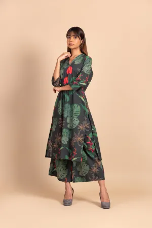 Anthurium print kurta set