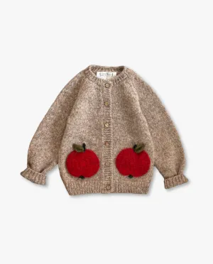 Apple cardigan |beigebrown| In stock (6-9m)