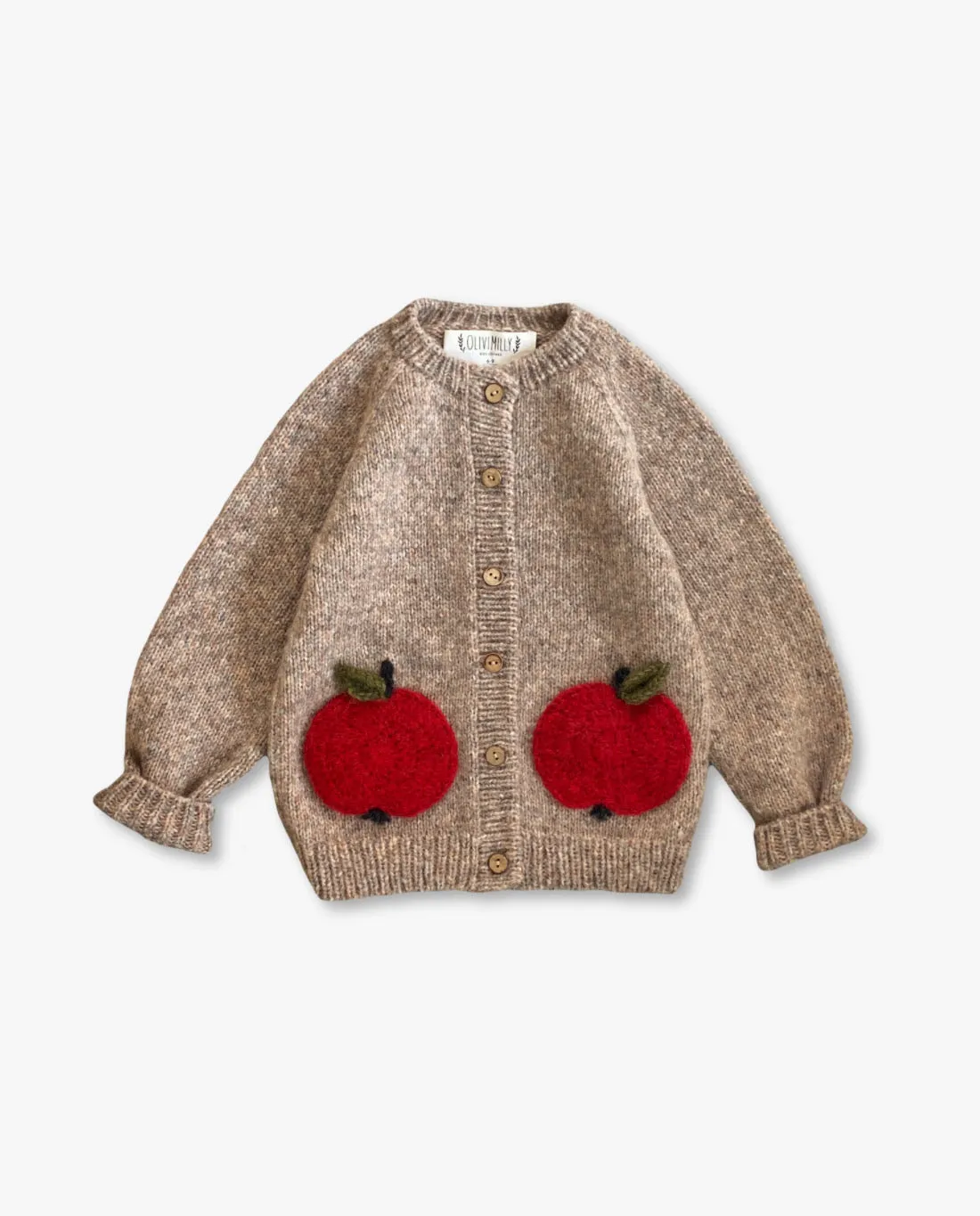 Apple cardigan |beigebrown| In stock (6-9m)