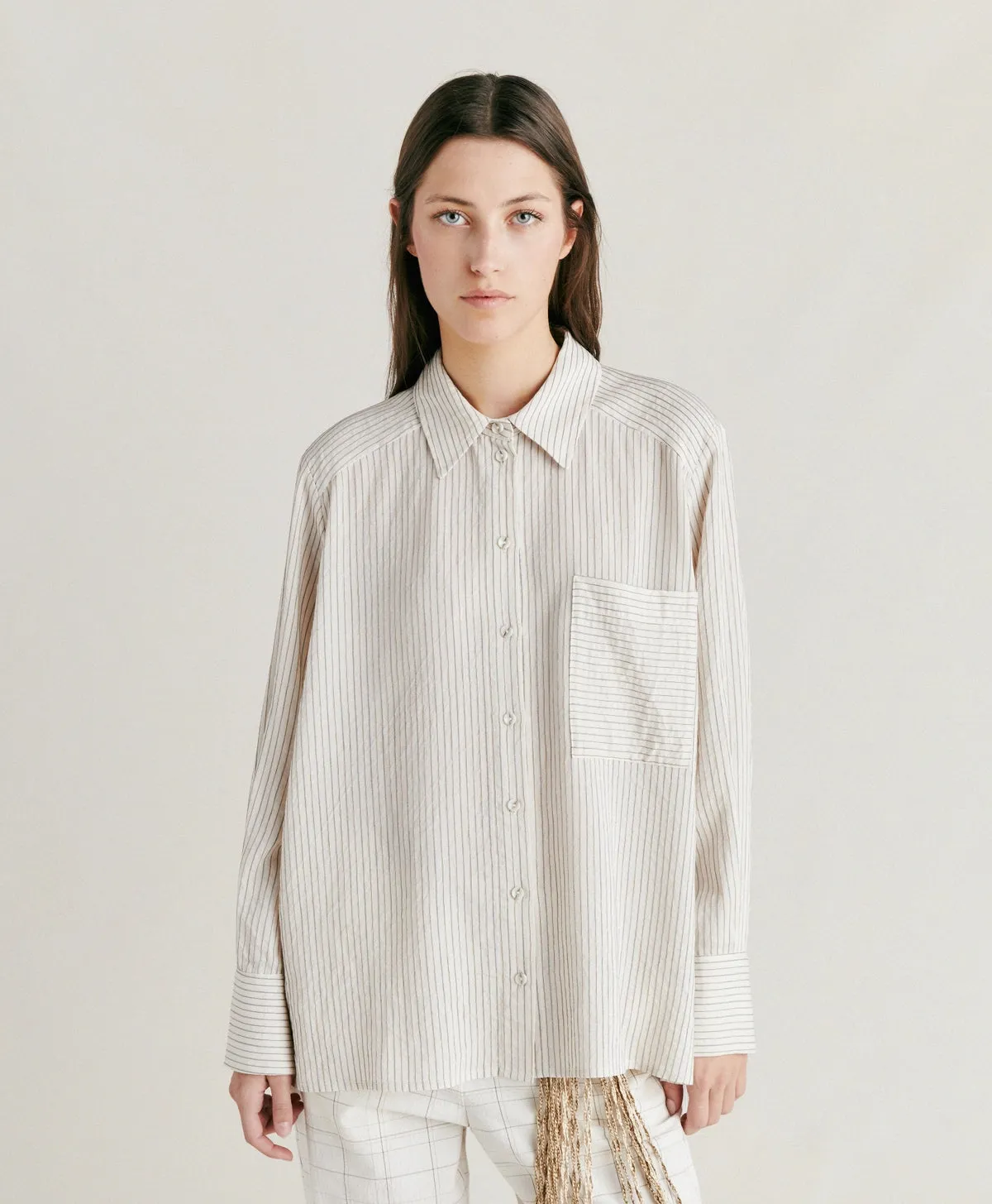 Aura Shirt - Cream / Caramel