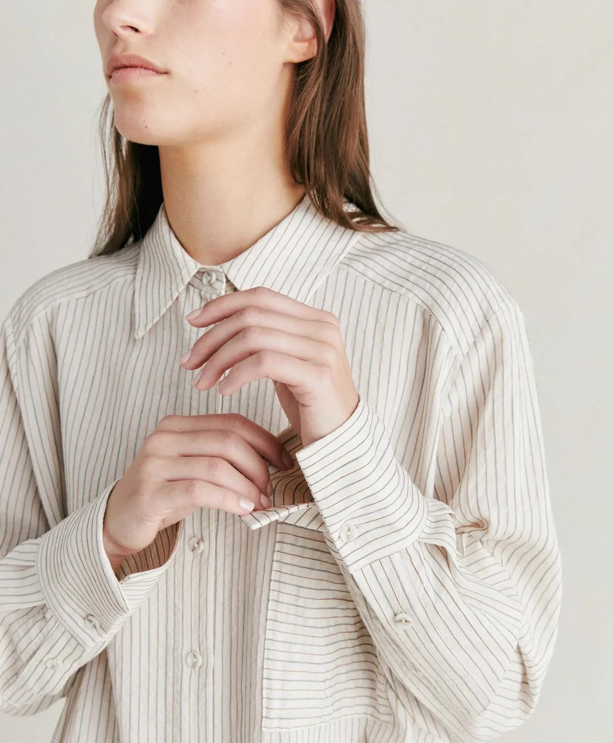 Aura Shirt - Cream / Caramel