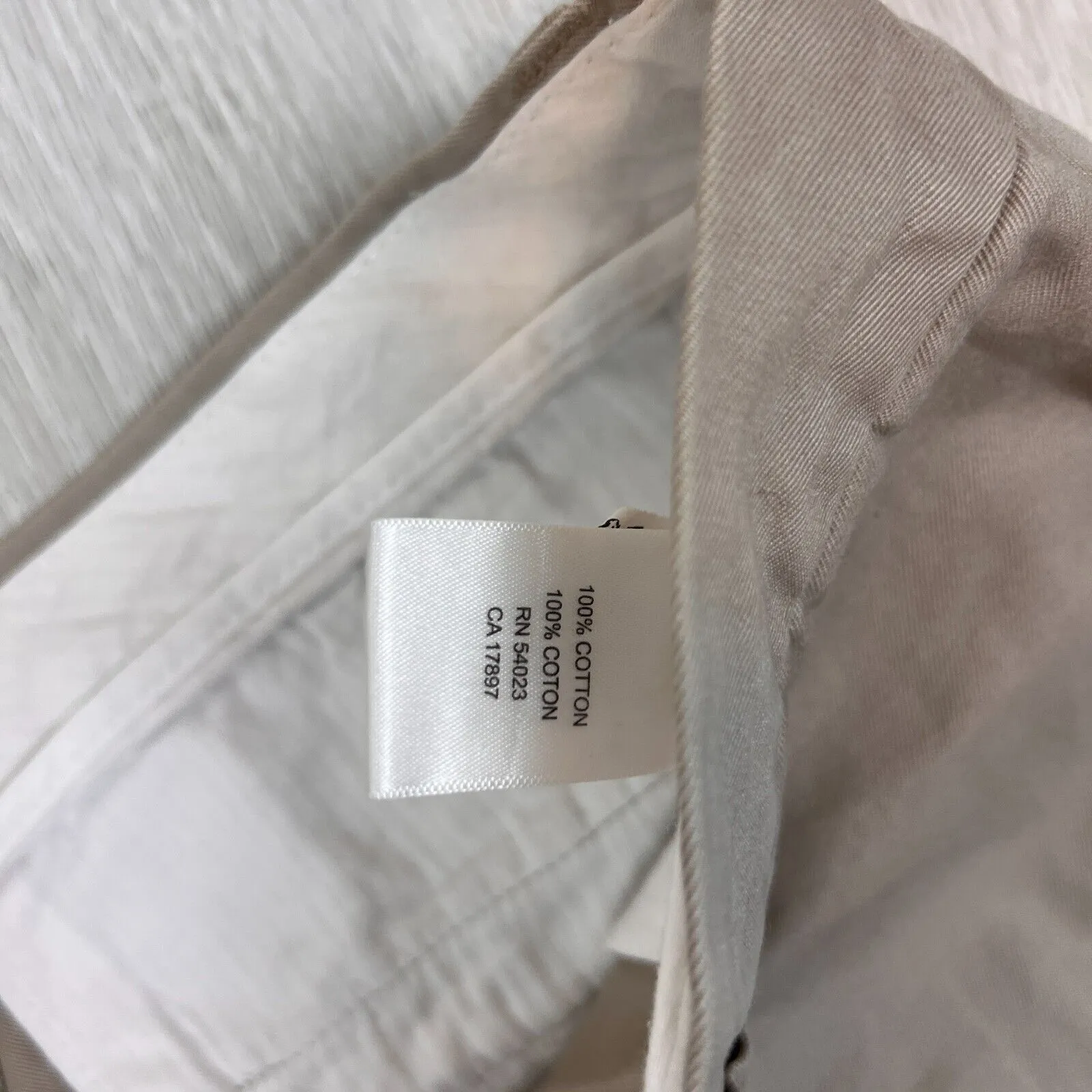 Banana Republic Mens Beige Chinos Trouser Pants Size 33/32