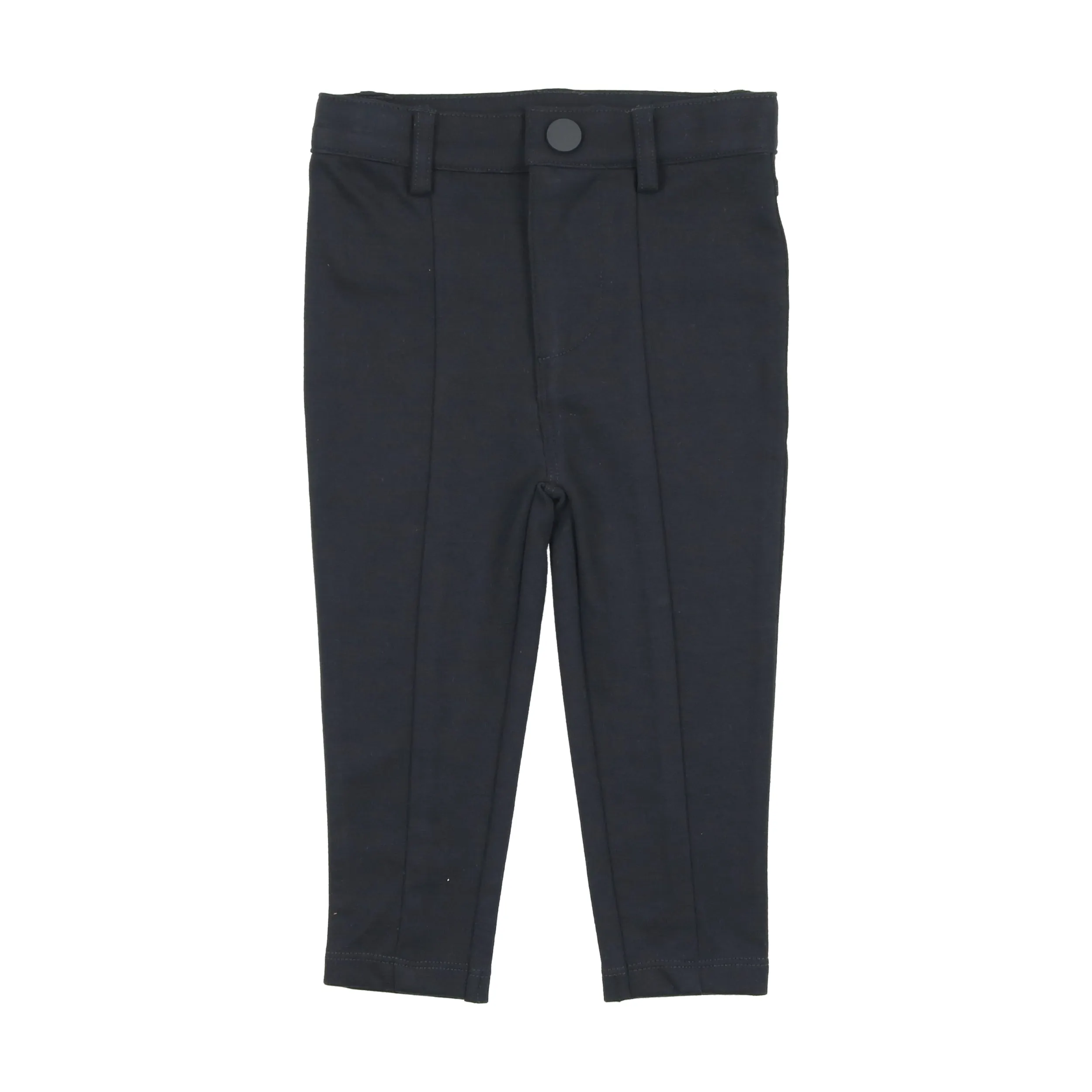 Basic Husky Knit Pants With Seam
