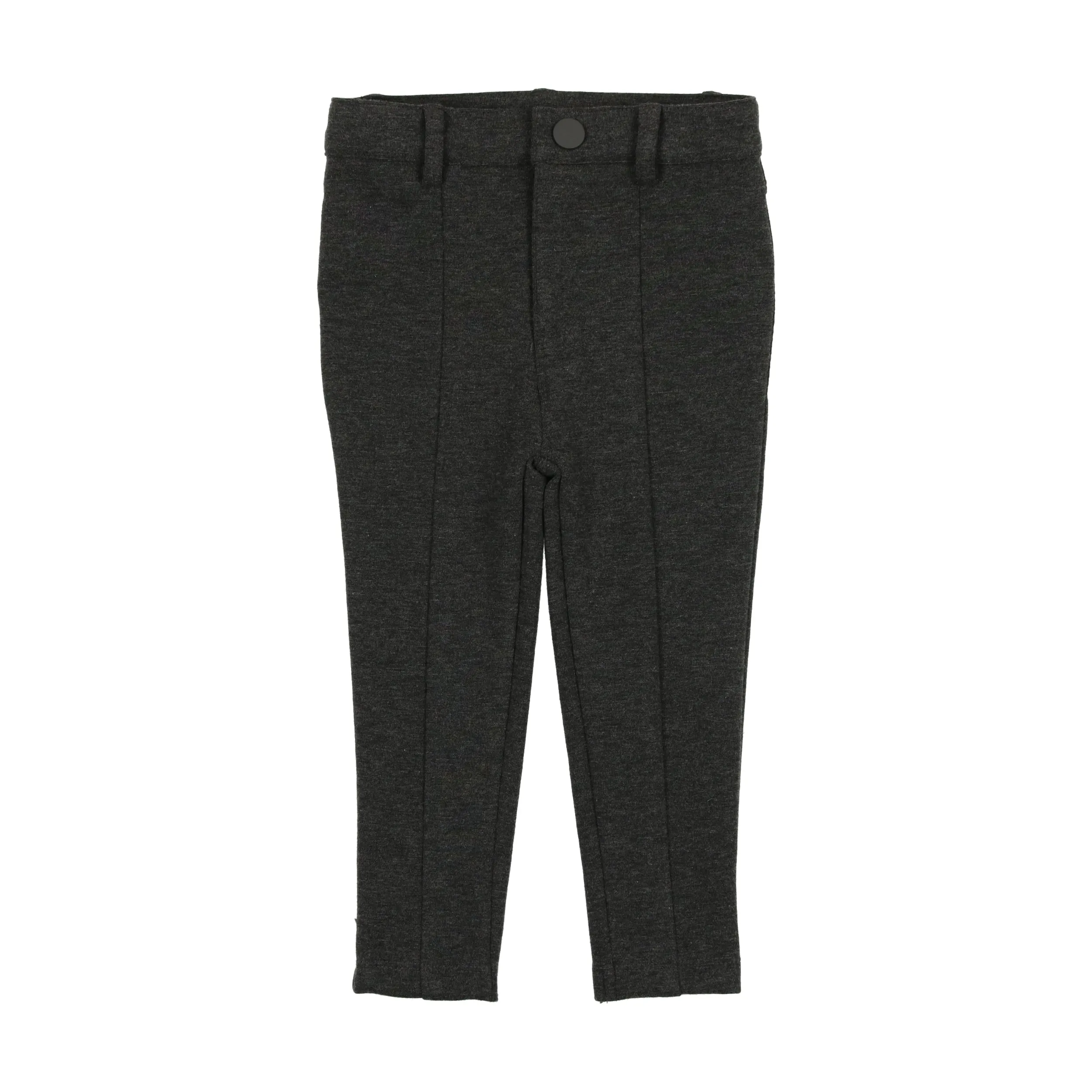Basic Husky Knit Pants With Seam