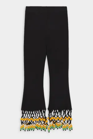 Beaded Iwa Pant in Black