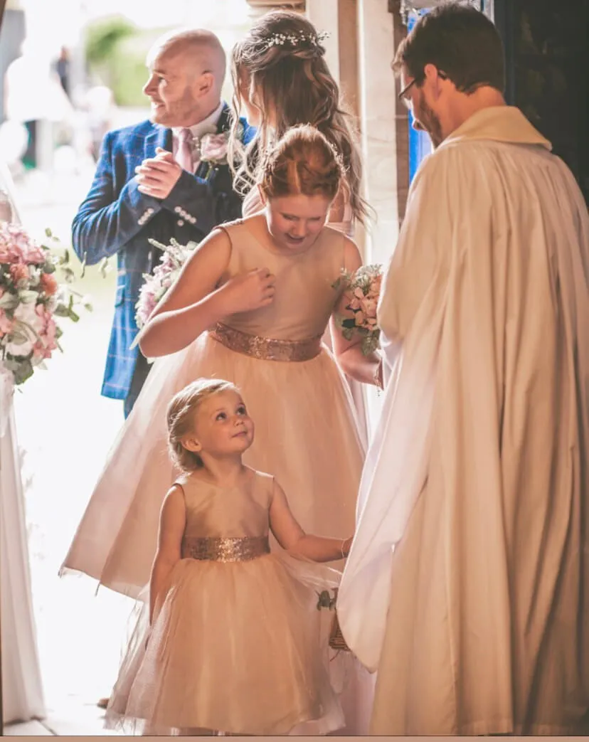 Belle of the Ball Dress - Blush Shimmer