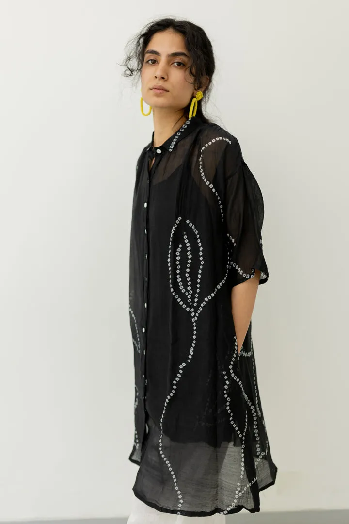 Black Bandhani Tunic with pants