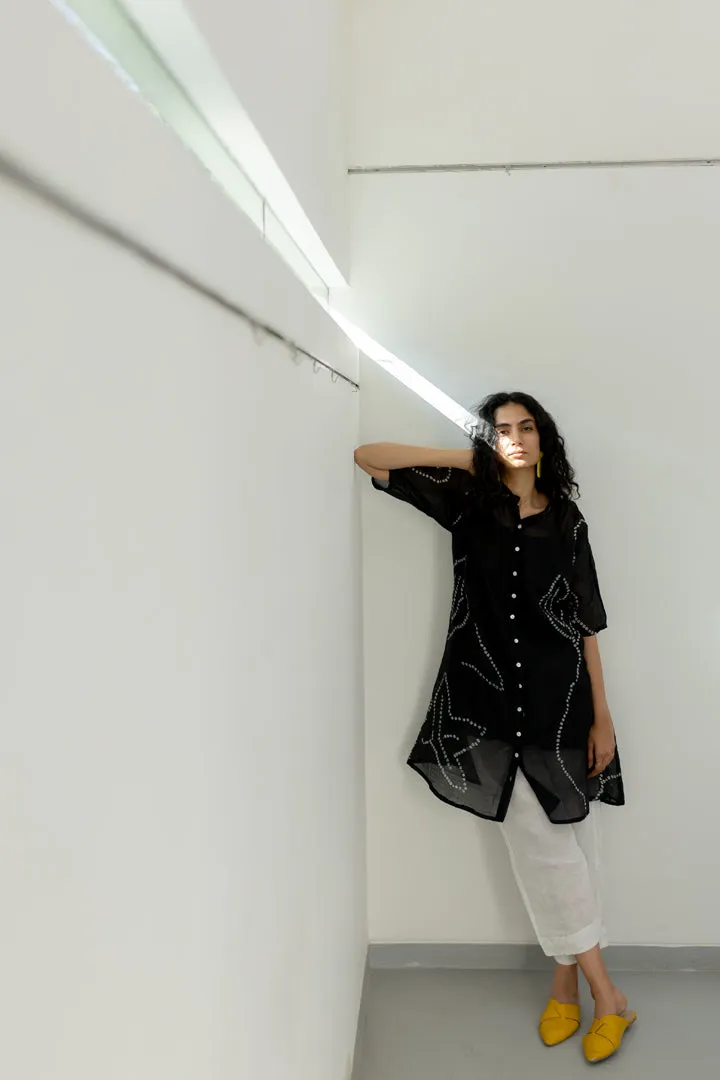 Black Bandhani Tunic with pants