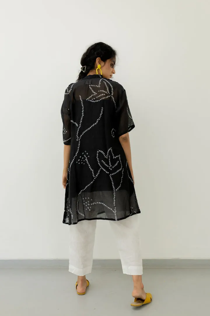 Black Bandhani Tunic with pants