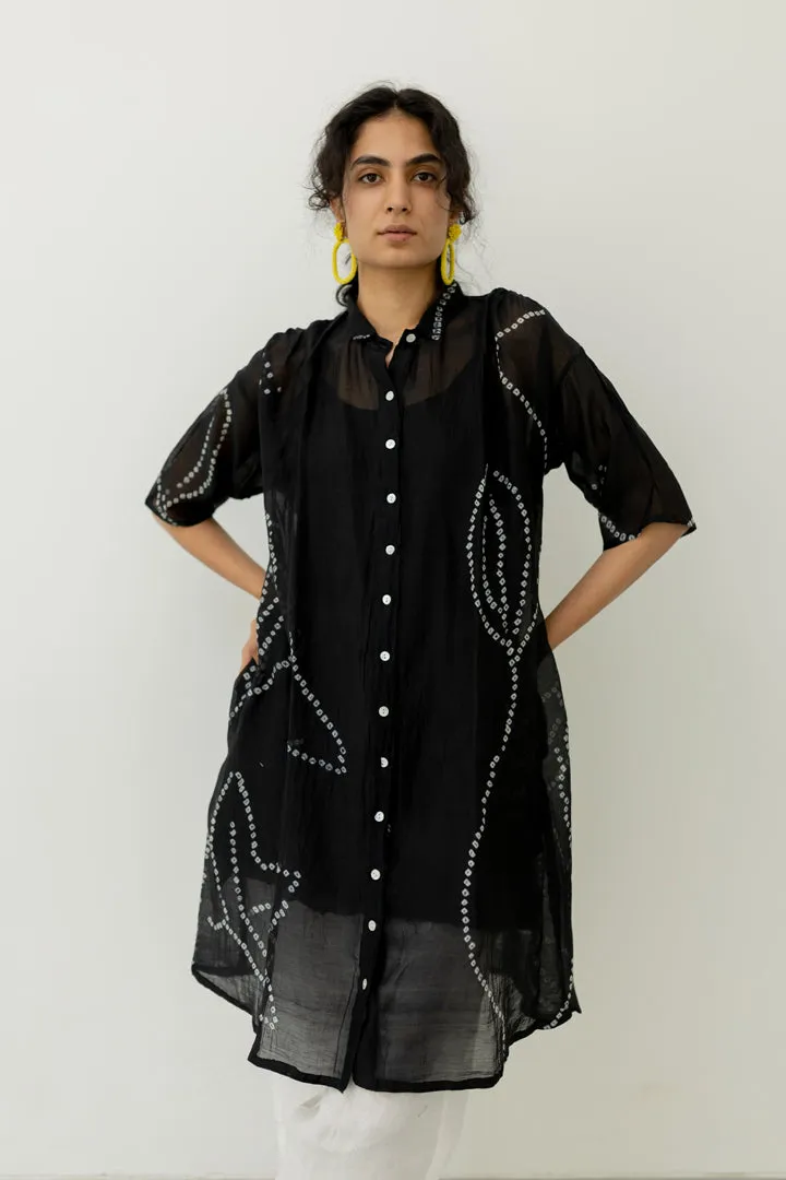 Black Bandhani Tunic with pants