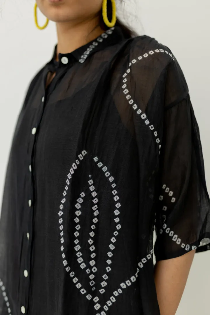 Black Bandhani Tunic with pants