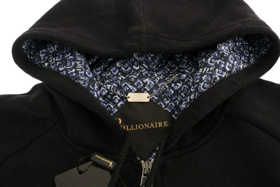 Black Cotton Hooded Sweatsuit