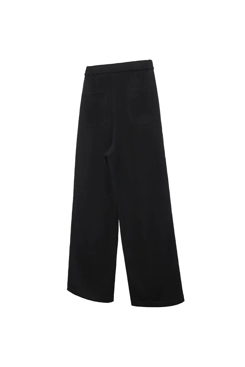Black Wide-Leg Trousers