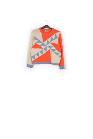 Blow up jacquard sweater