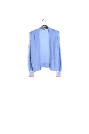 Blue kid mohair cardigan