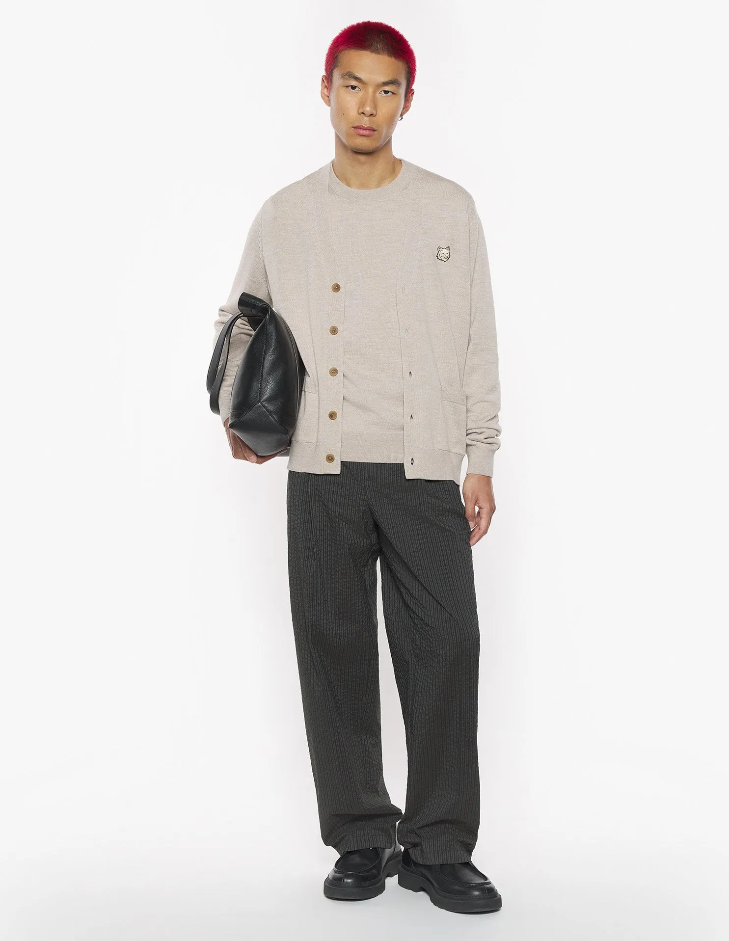 BOLD FOX HEAD PATCH REGULAR CARDIGAN