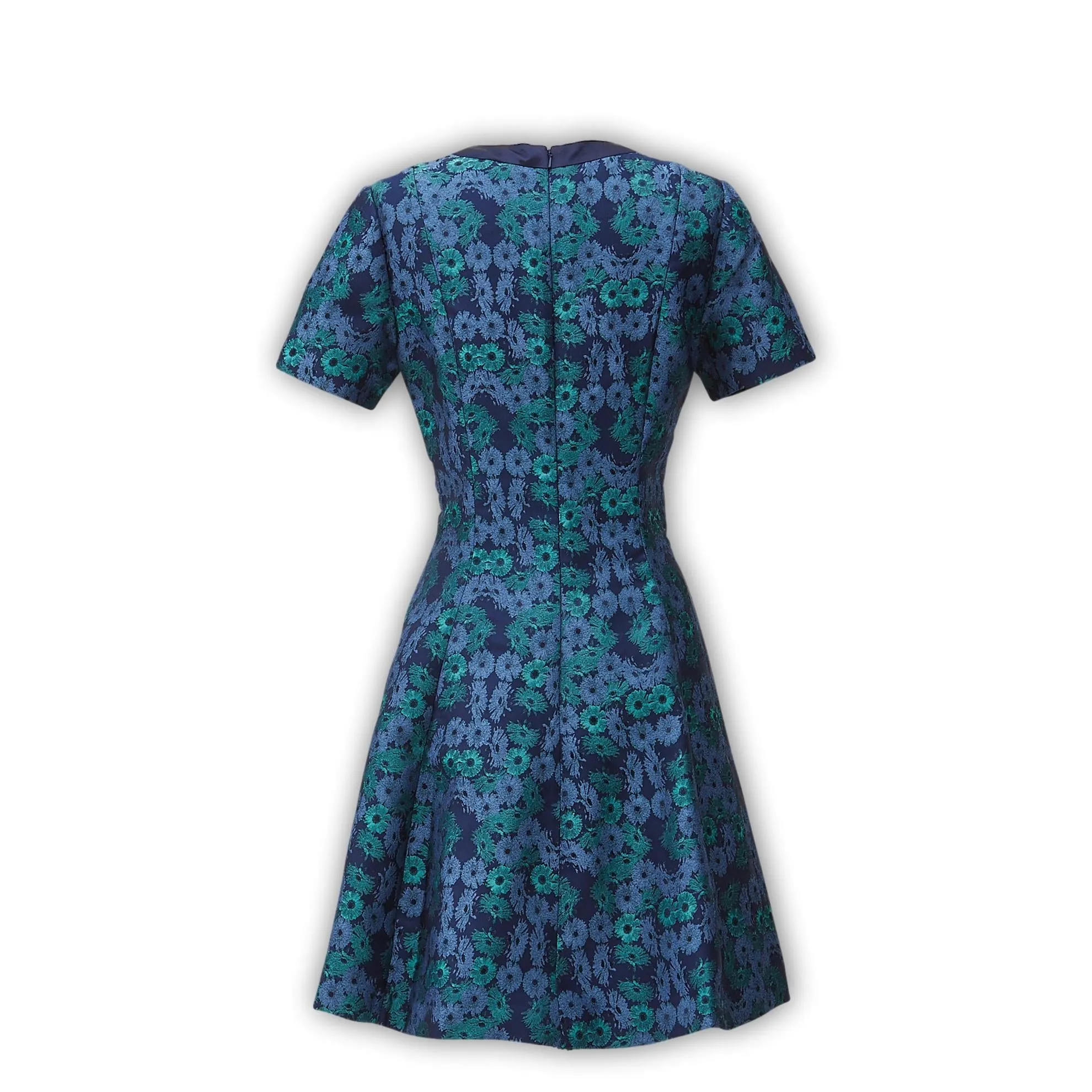 Bow Front Jacquard Shift Dress