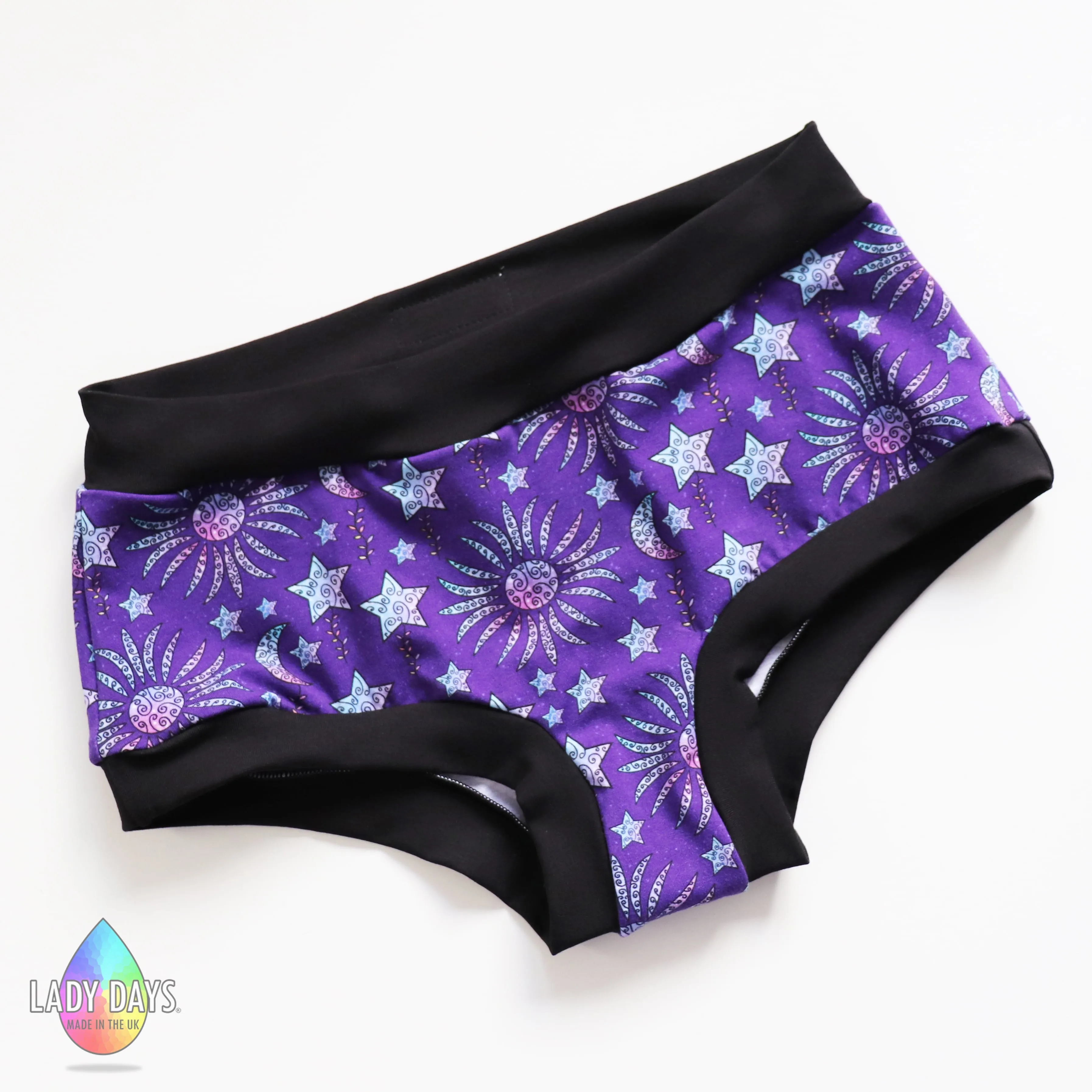 Boy Shorts - Moon and Stars - MEDIUM
