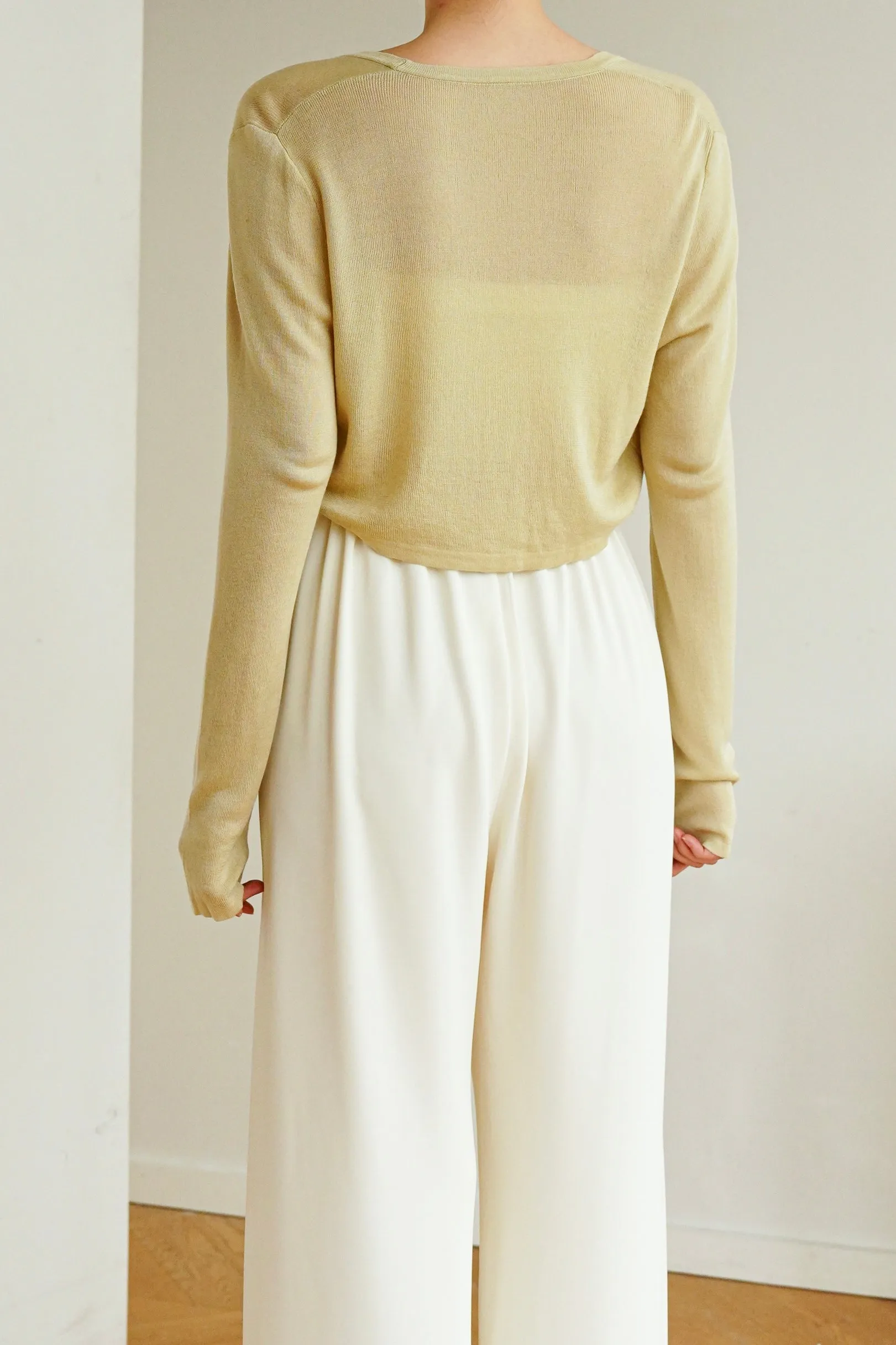 Brielle Lyocell Cardigan - Khaki