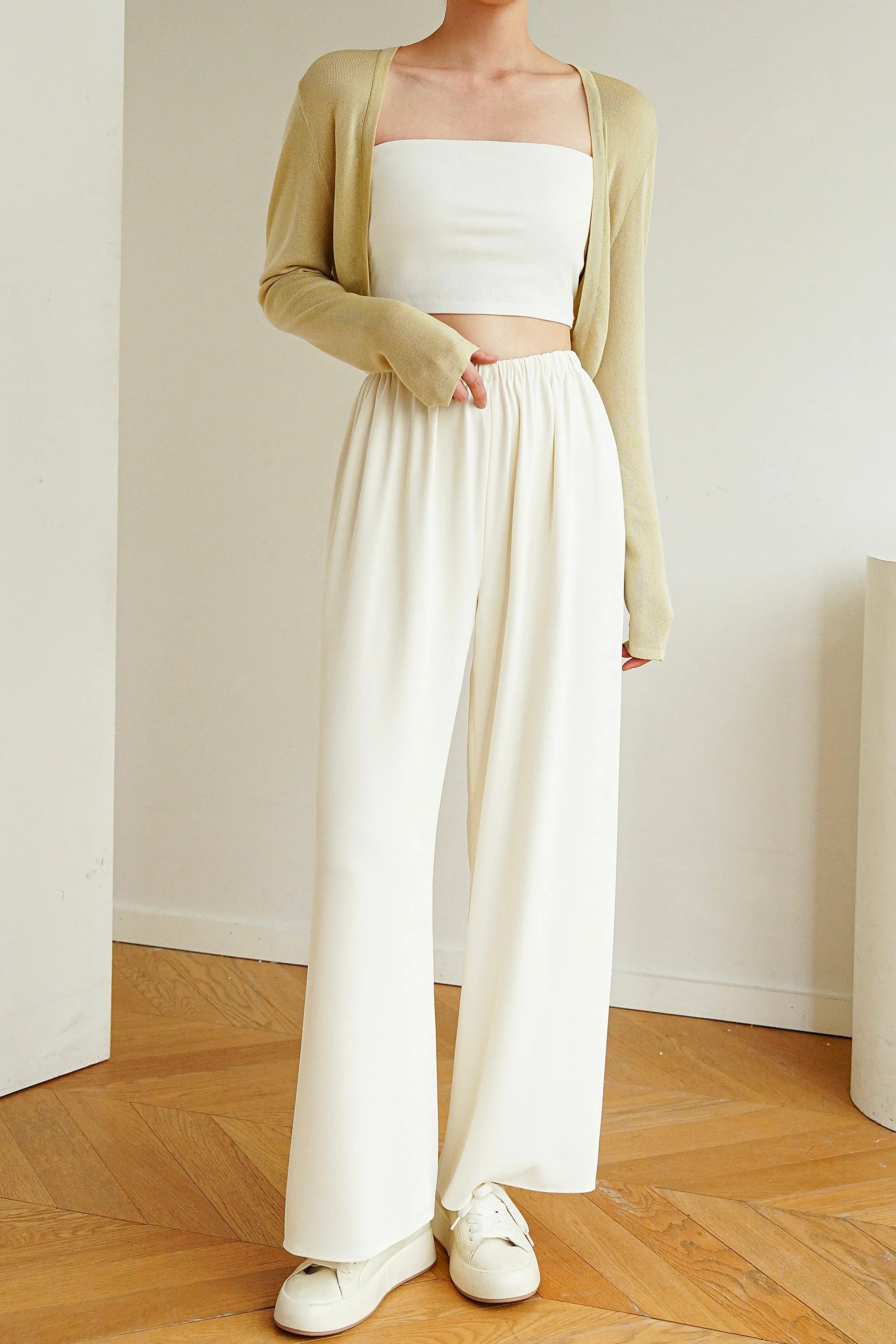 Brielle Lyocell Cardigan - Khaki