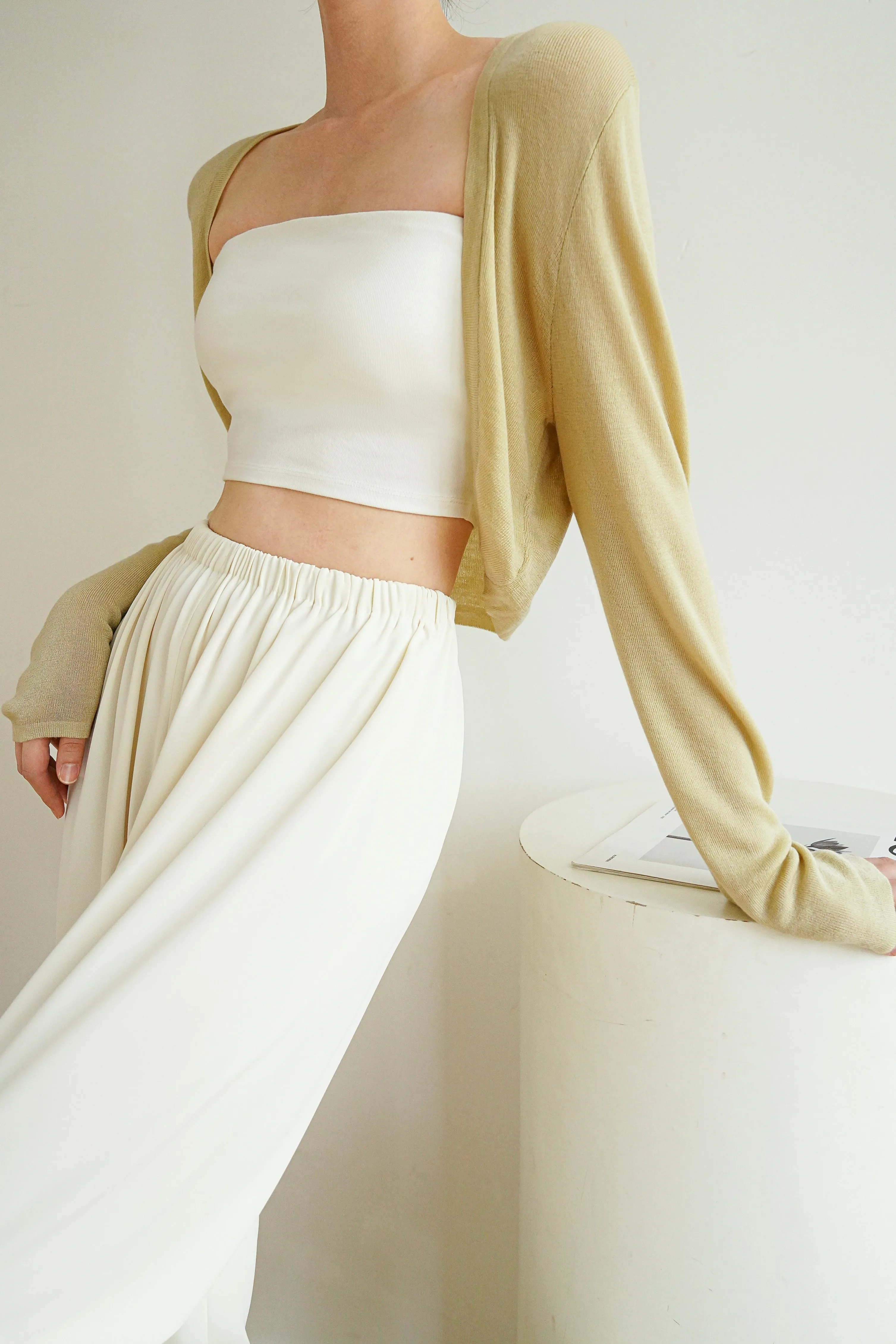 Brielle Lyocell Cardigan - Khaki