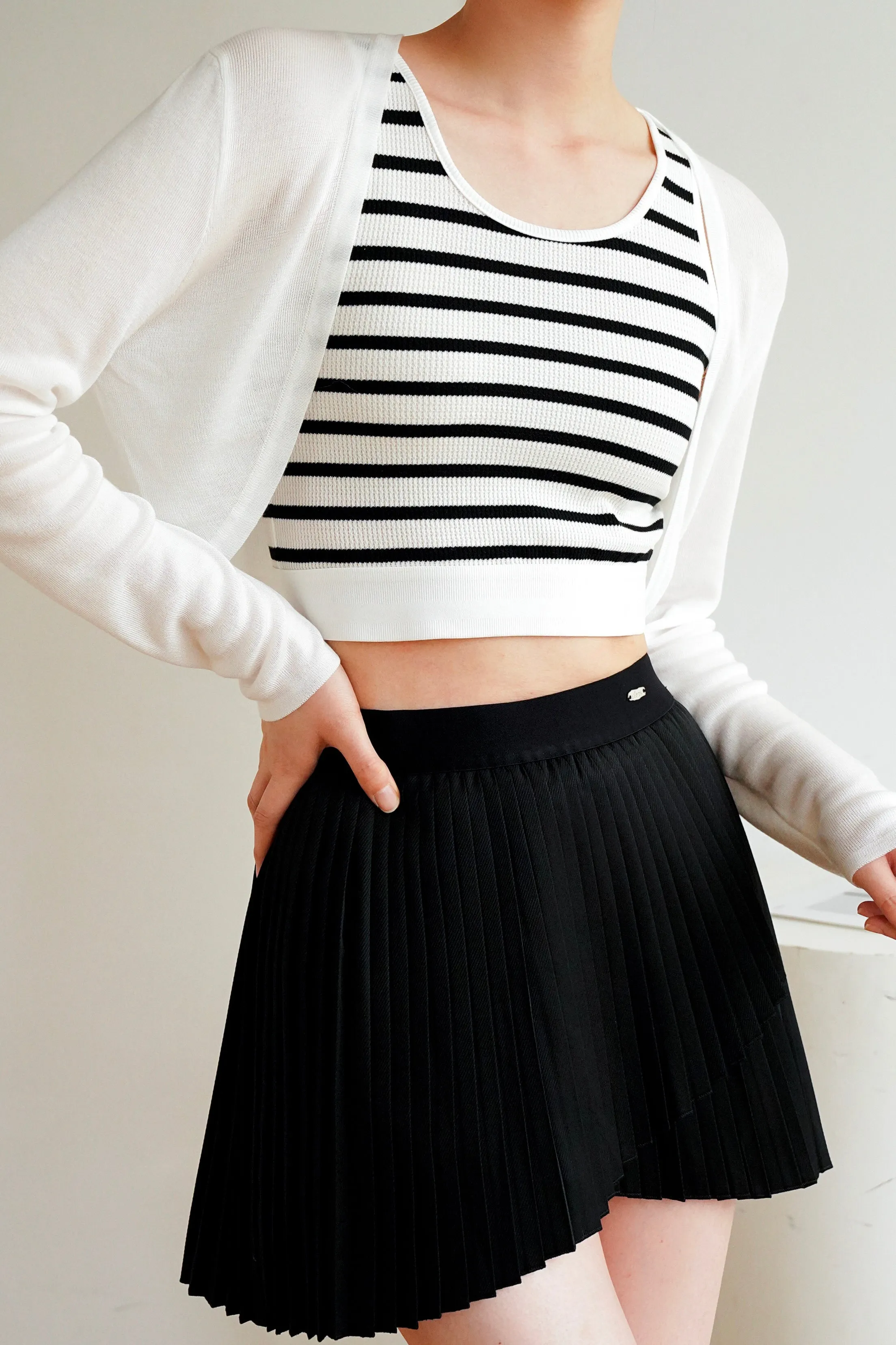 Brielle Lyocell Cardigan - White