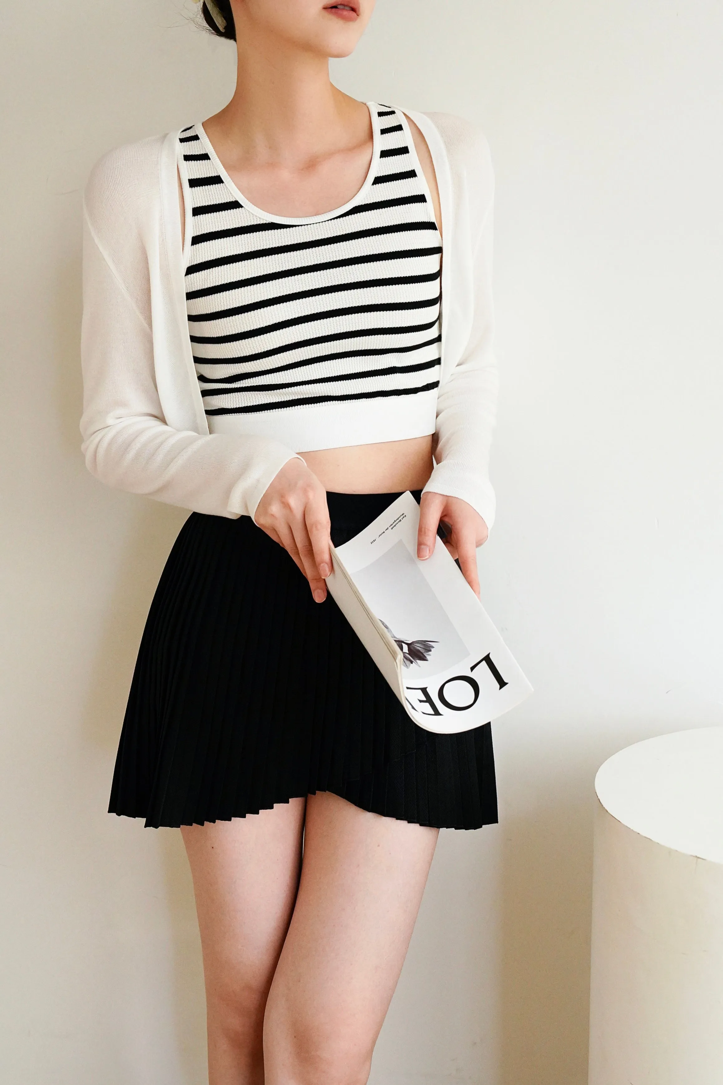 Brielle Lyocell Cardigan - White