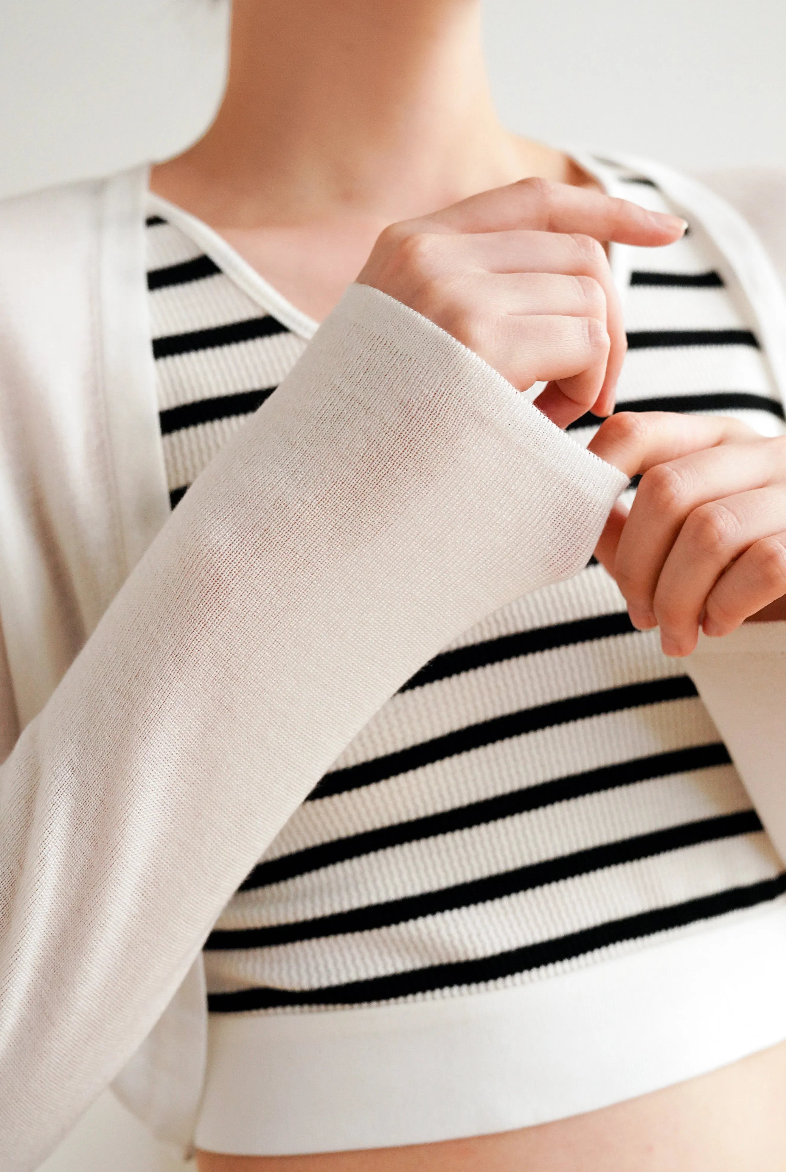 Brielle Lyocell Cardigan - White