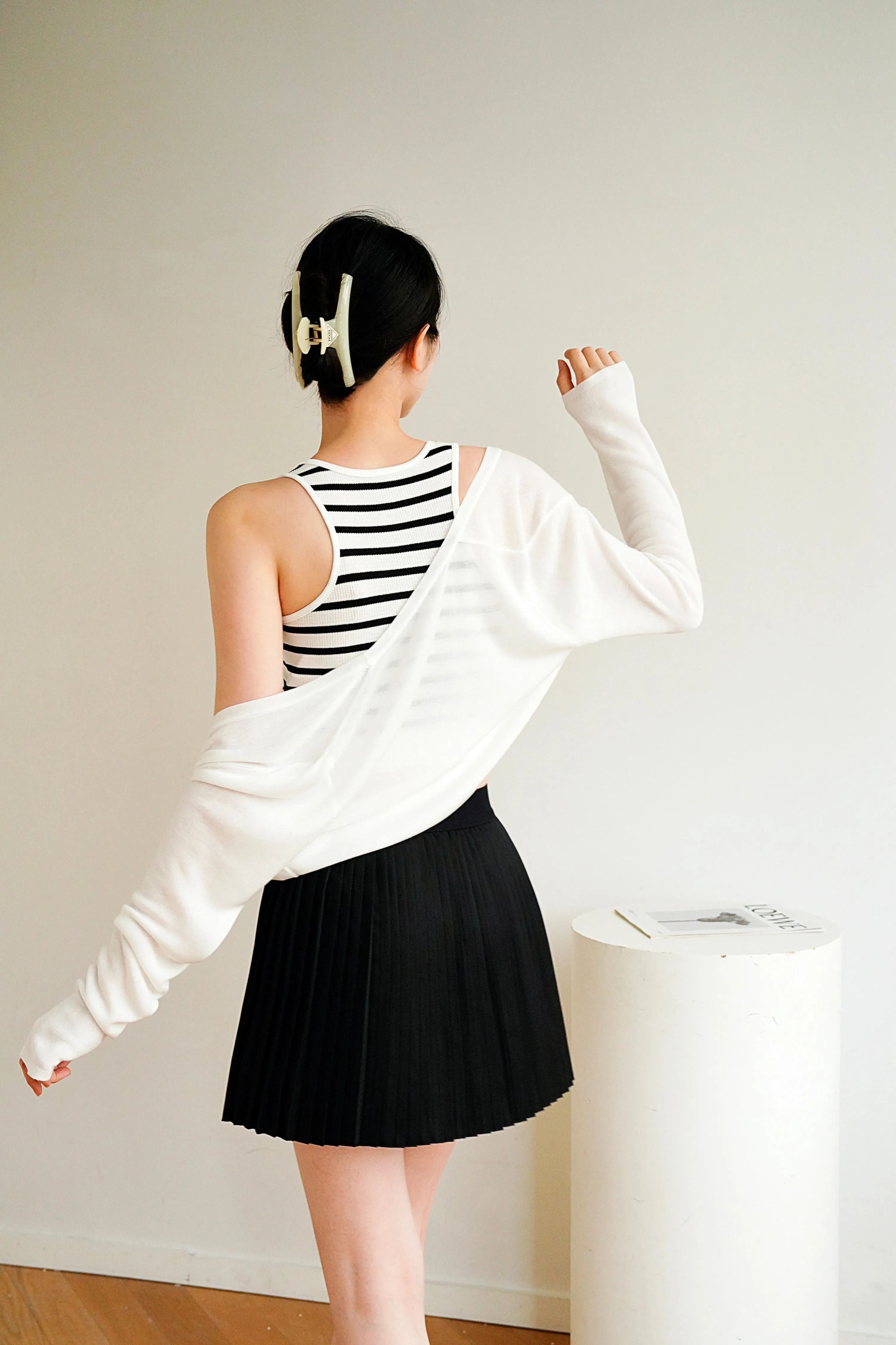 Brielle Lyocell Cardigan - White