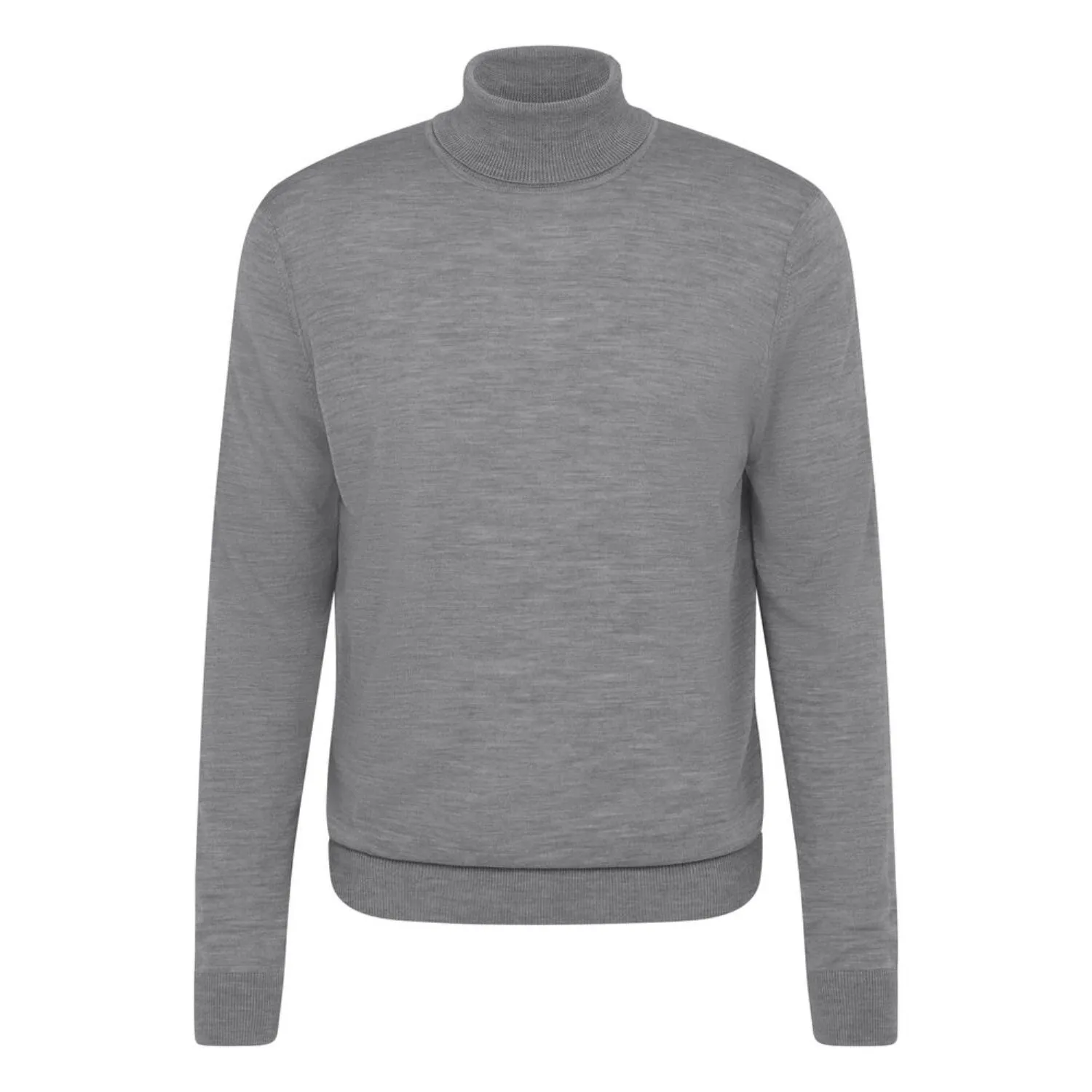Bugatti Men's Polo-neck Sweater Made from Merino Wool