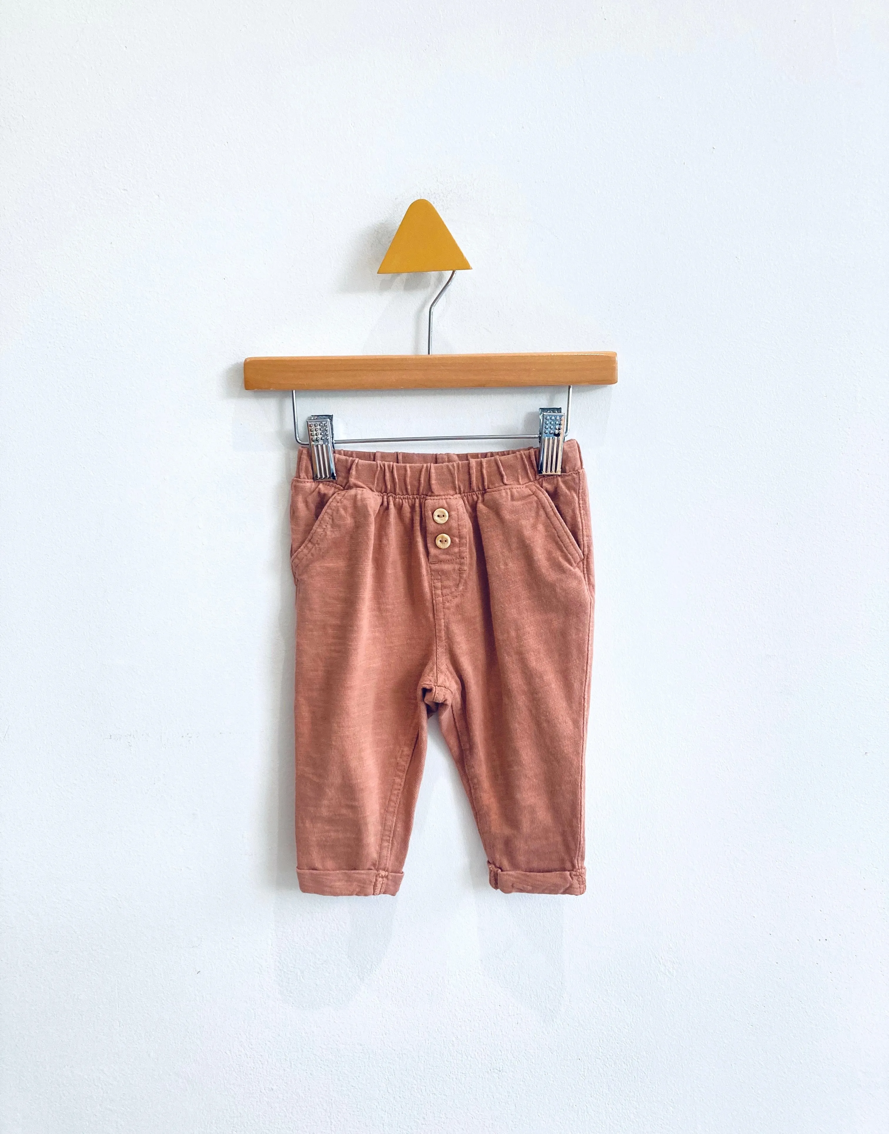 Button Front Pants // 6-9M