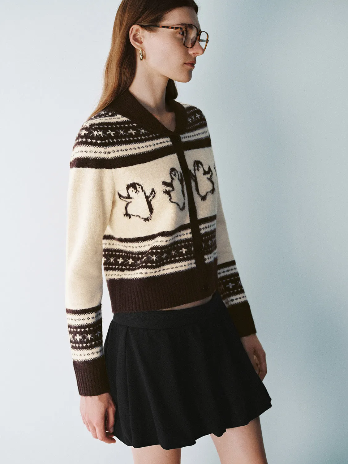 Button Up Straight Knitted Cardigans