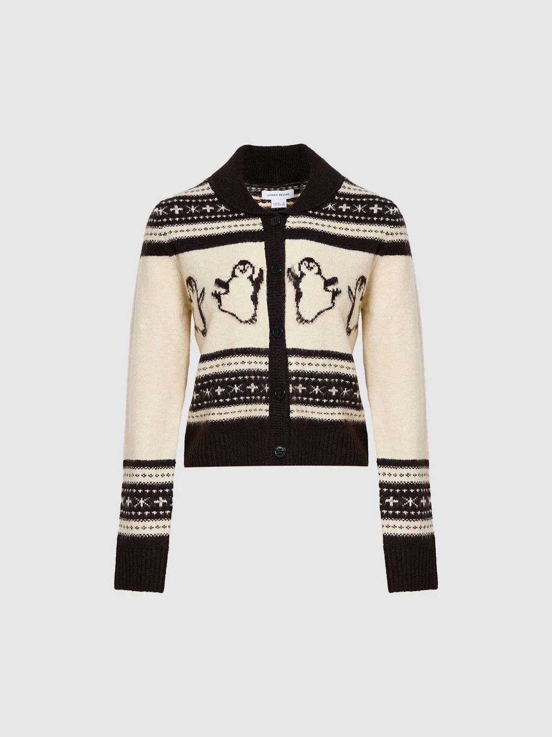 Button Up Straight Knitted Cardigans