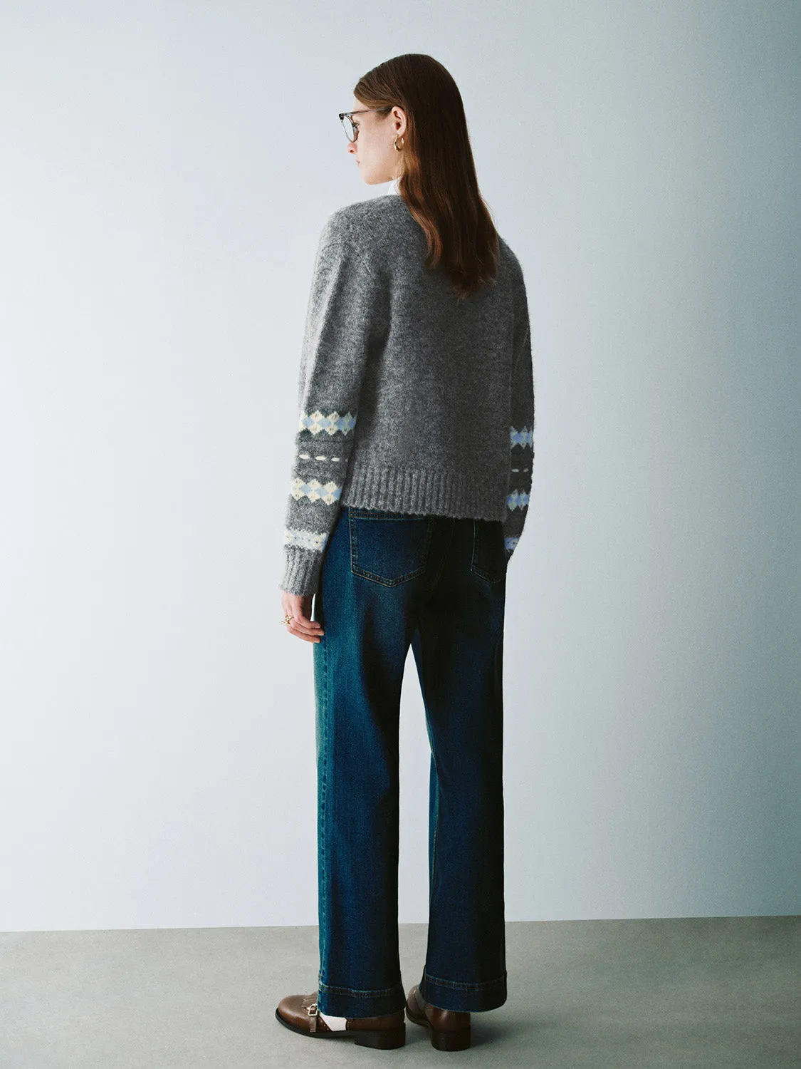 Button Up Straight Knitted Cardigans